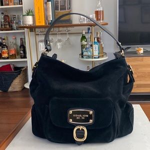 Michael Kors Suede Leather Hobo Bag